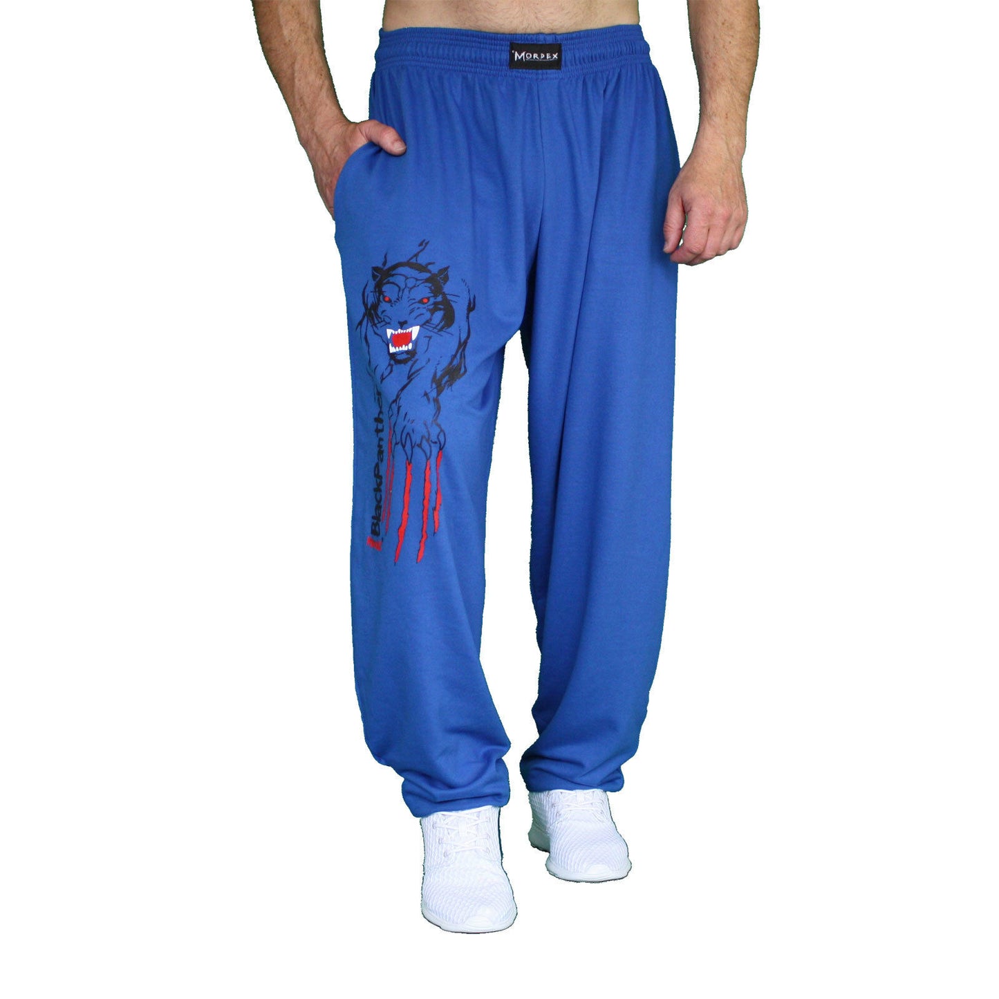 Hose, lang, blau, Panther