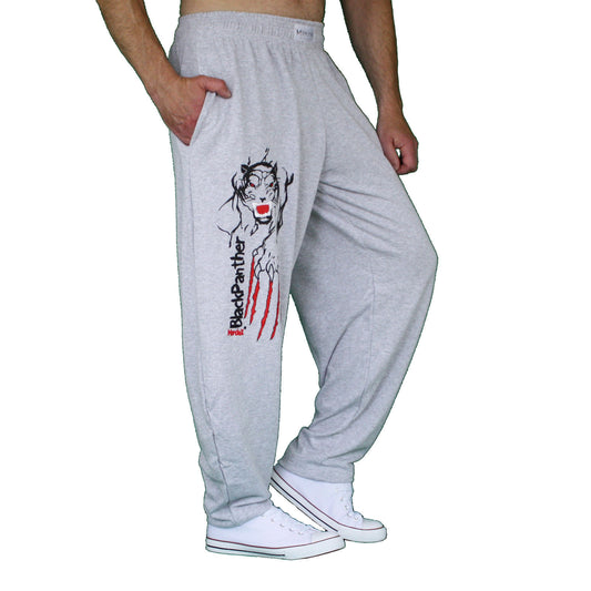 Hose, lang, grau, Panther