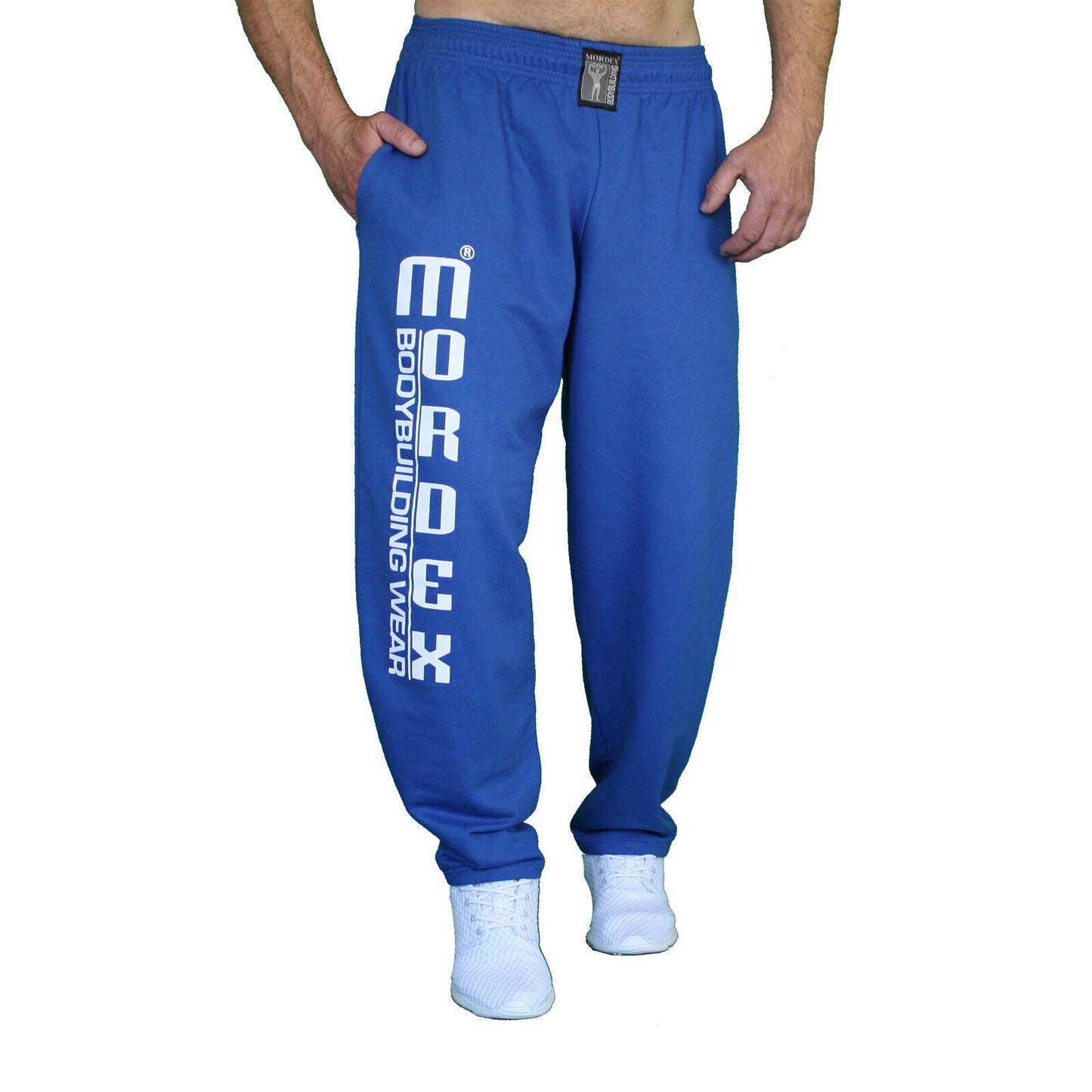 Hose, lang, blau mit Druck BW