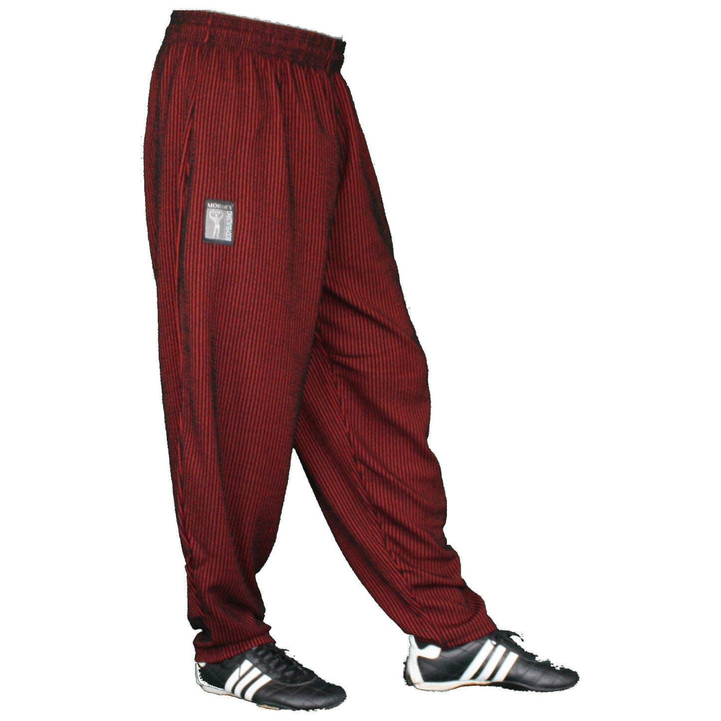 Hose, lang, rot unterlegt