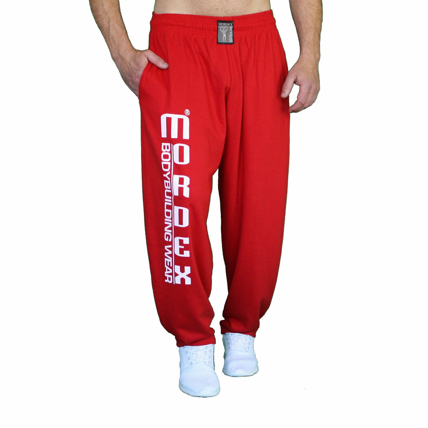 Hose, lang, rot mit Druck BW