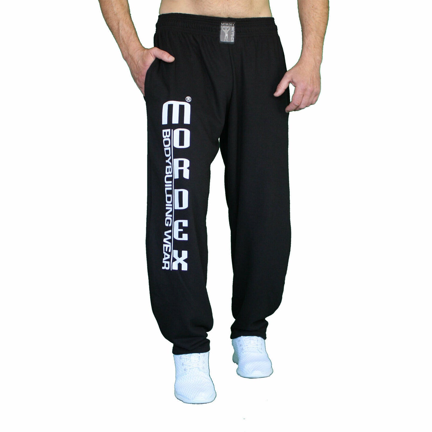 Hose, lang, schwarz mit Druck BW