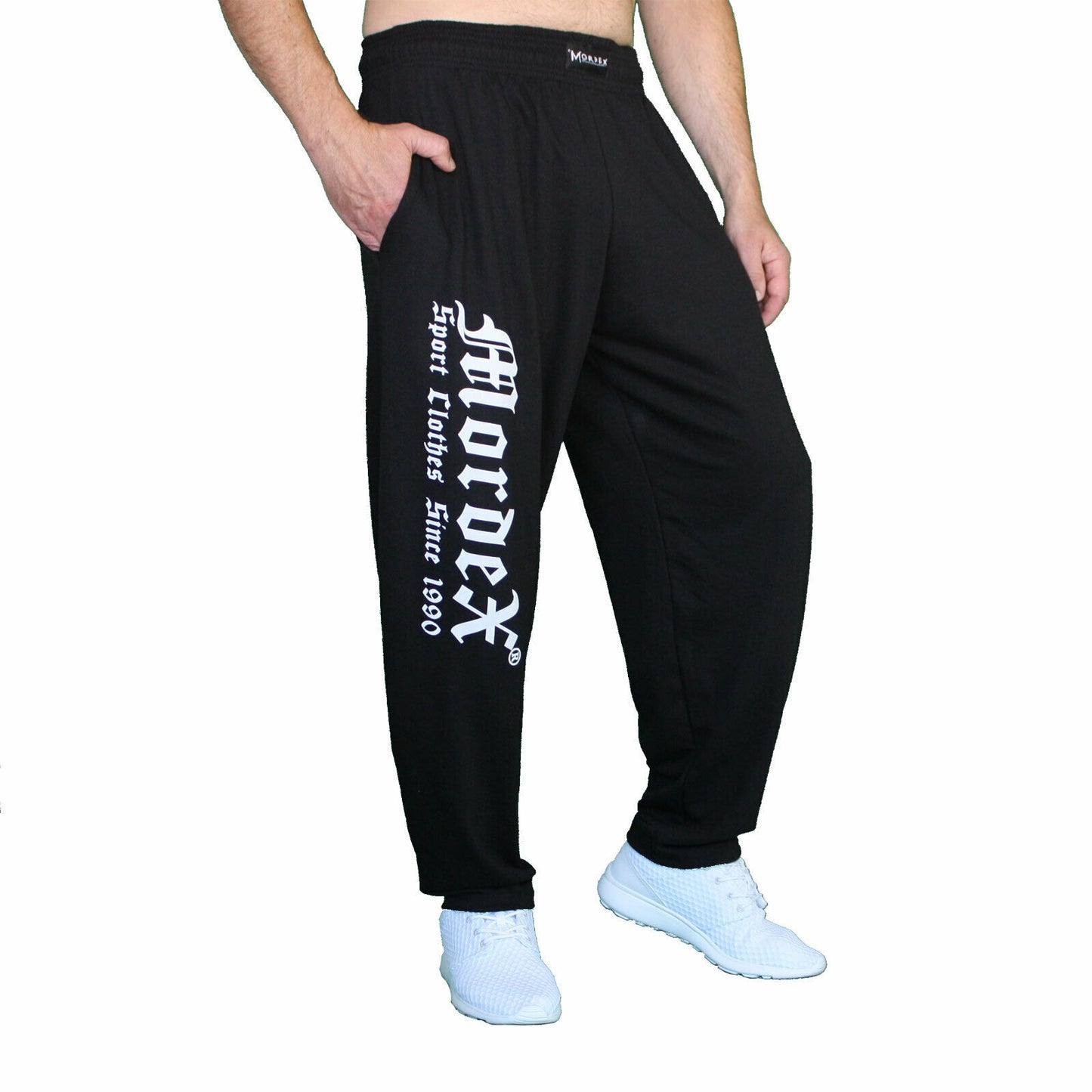 Hose, lang, schwarz Gotik mit Druck BW